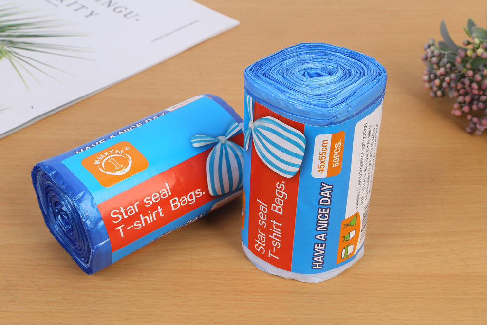 環保星狀密封背心式垃圾袋1