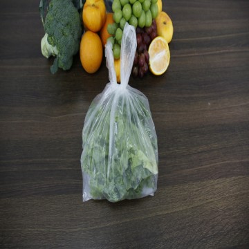 Wholesale Price Supermarket with Point-Segment Vest Type  Food Grade Plastic Packaging Bags